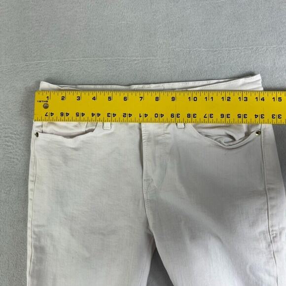 Frame Jeans Womens Size 28 White Le Skinny de Jeanne Crop Cotton Blend - Picture 10 of 11
